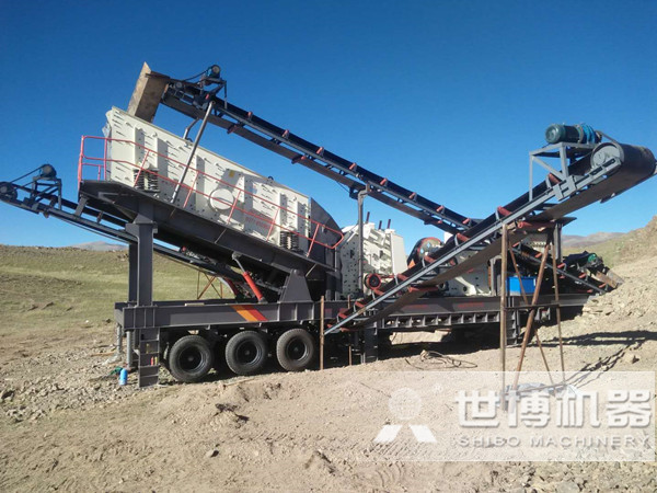 整套移動打石子機