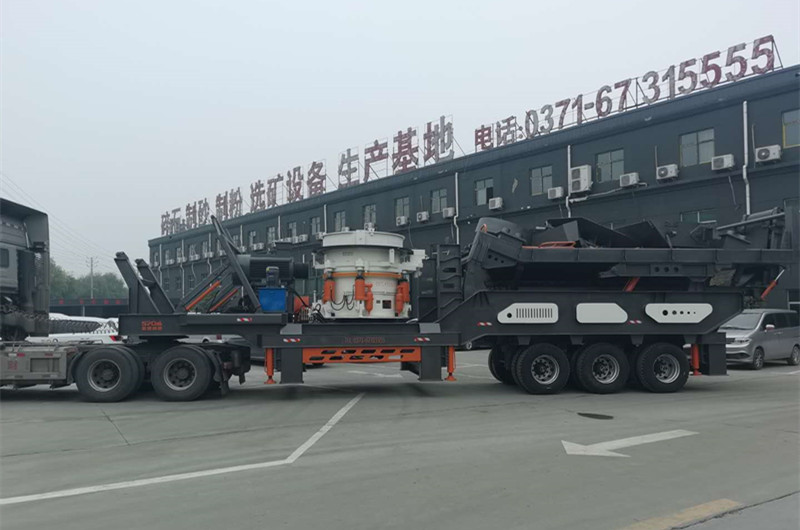 輪胎移動石頭破碎機，圓錐移動破碎機