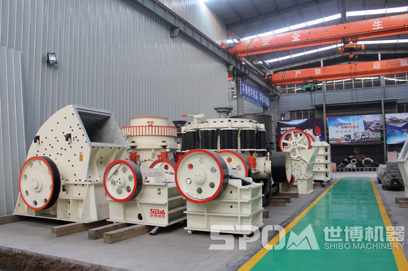 顎破、錘破各種破碎機(jī)生產(chǎn)車間圖