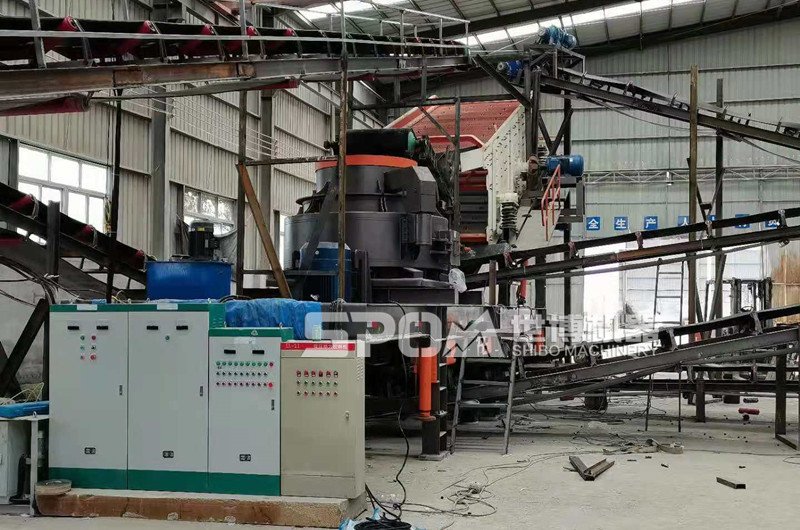 移動制砂設備室內生產，環(huán)保防塵